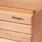 KINGART® Wooden Artist Storage Box, 6-Drawer, Designed Storage for Art Materials, Natural Finish